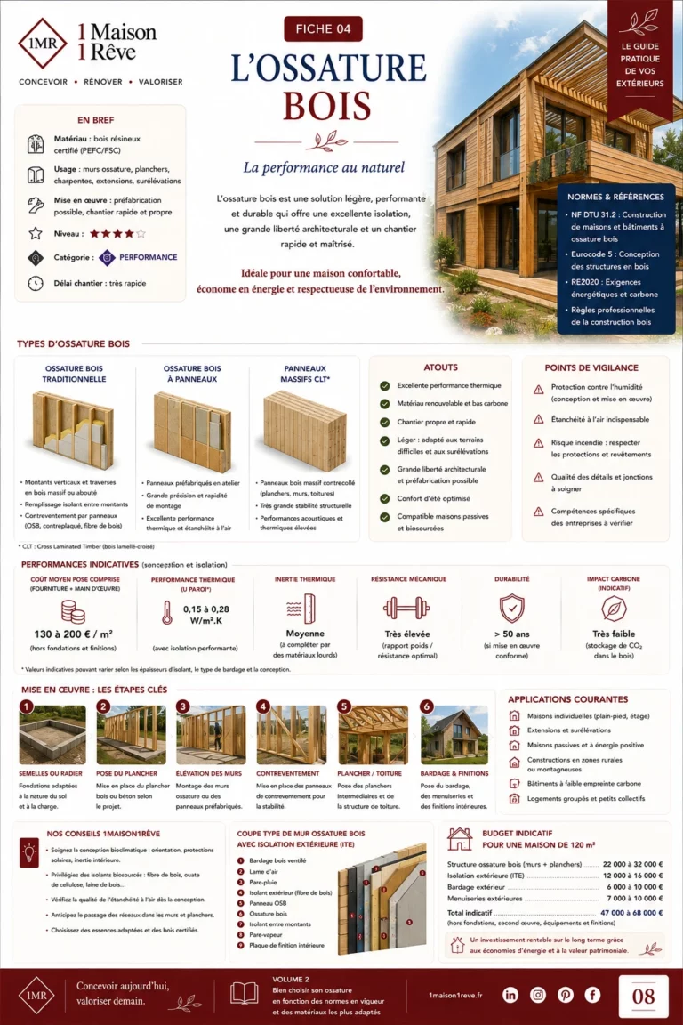 Fiche 04 du guide : l’ossature bois