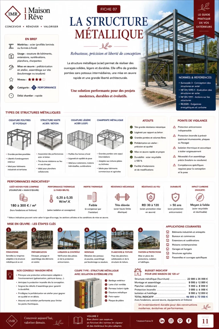 Fiche 07 du guide : la structure métallique