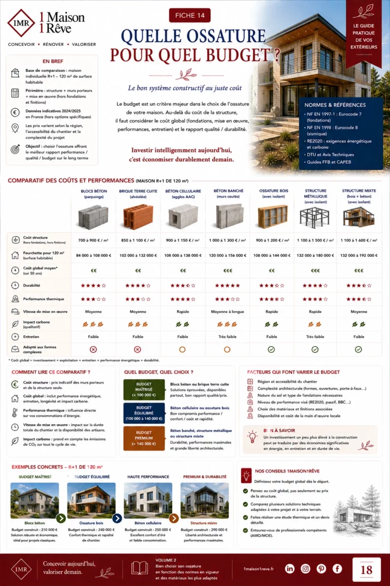 Fiche 14 : quelle ossature pour quel budget