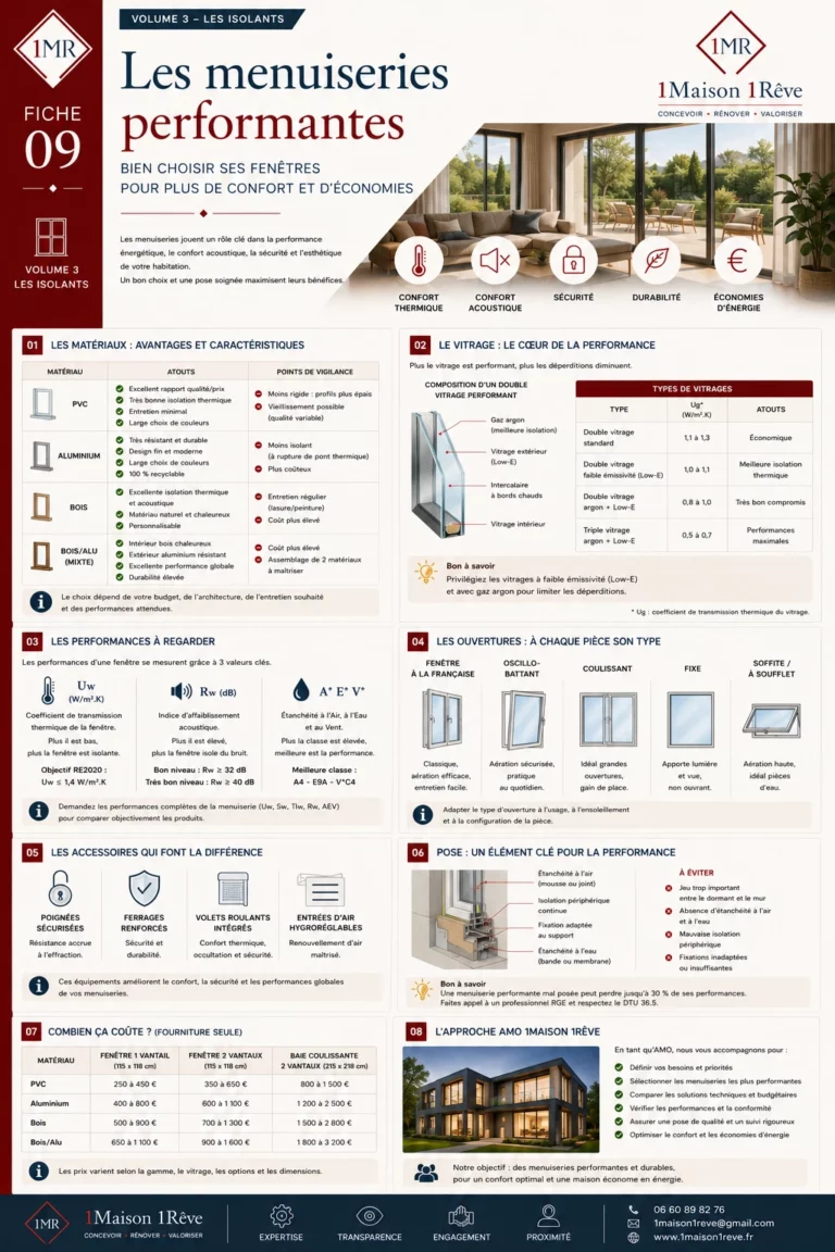 Fiche 09 : les menuiseries performantes
